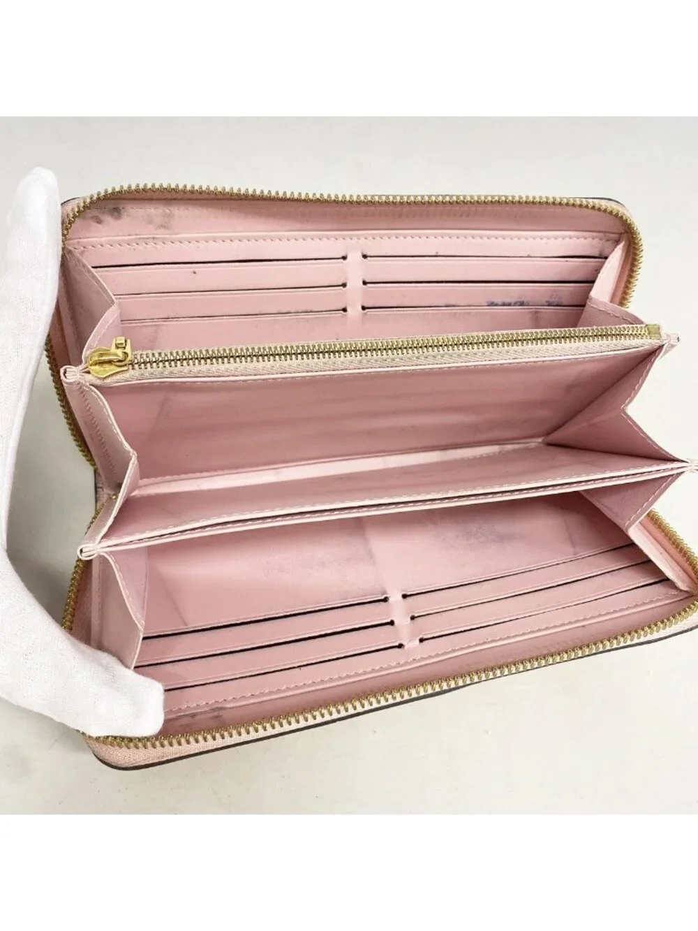 Louis Vuitton Wallet Vernis Zippy Rose Ballerine